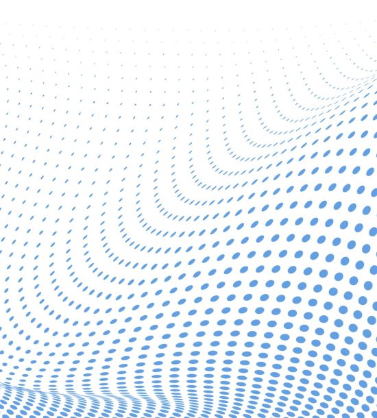 Blue halftone dots design element